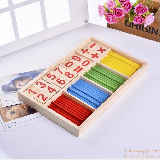 hotsalegift educational toys wooden toys montessori teaching aids intellectual learning stick figures stick early childhood 2