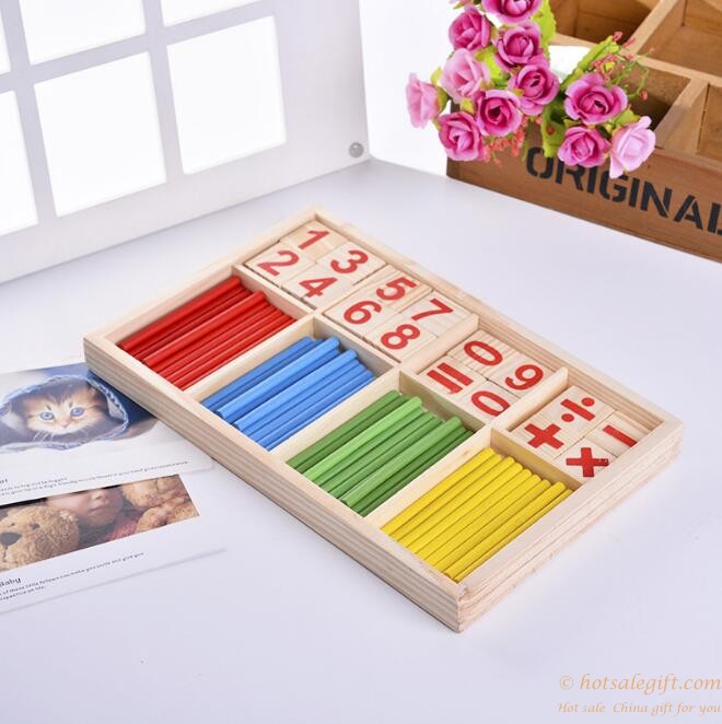 hotsalegift educational toys wooden toys montessori teaching aids intellectual learning stick figures stick early childhood