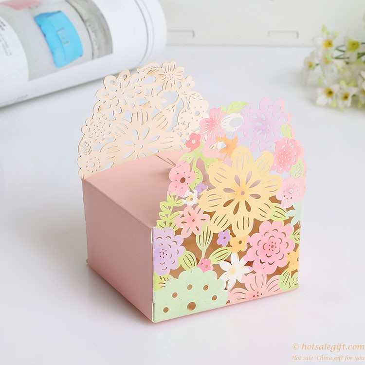 hotsalegift european wedding hollow flower paper candy box 1