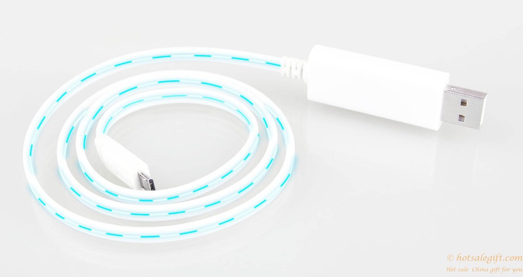 hotsalegift flowing led usb charger data sync cable