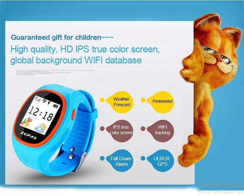 hotsalegift gps tracker smart watch phone children sos location finder wristwatch phone 13