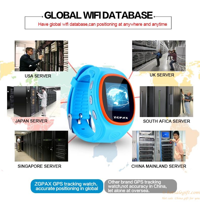 hotsalegift gps tracker smart watch phone children sos location finder wristwatch phone 14