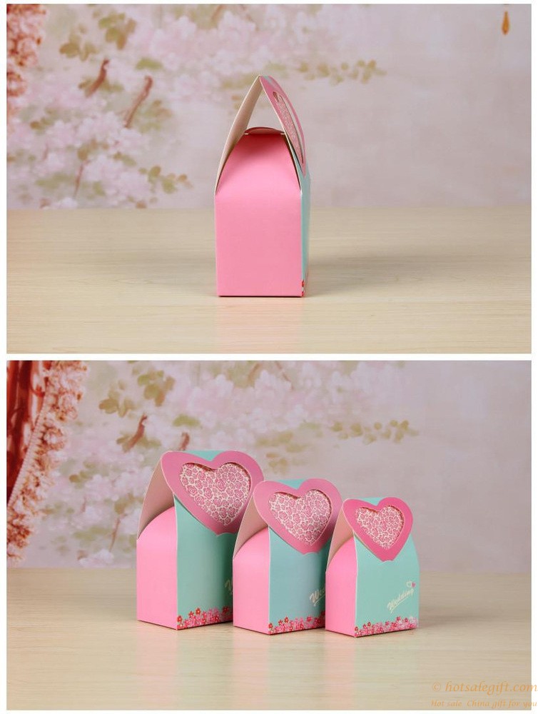 hotsalegift heartshaped paper wedding candy box 4