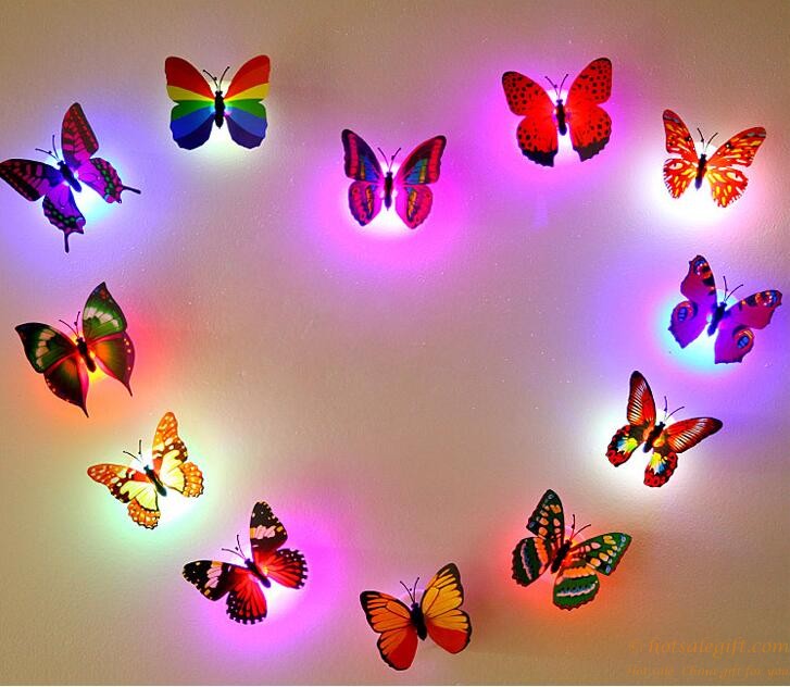 hotsalegift led fiber luminous butterfly simulation butterfly light oem production 7