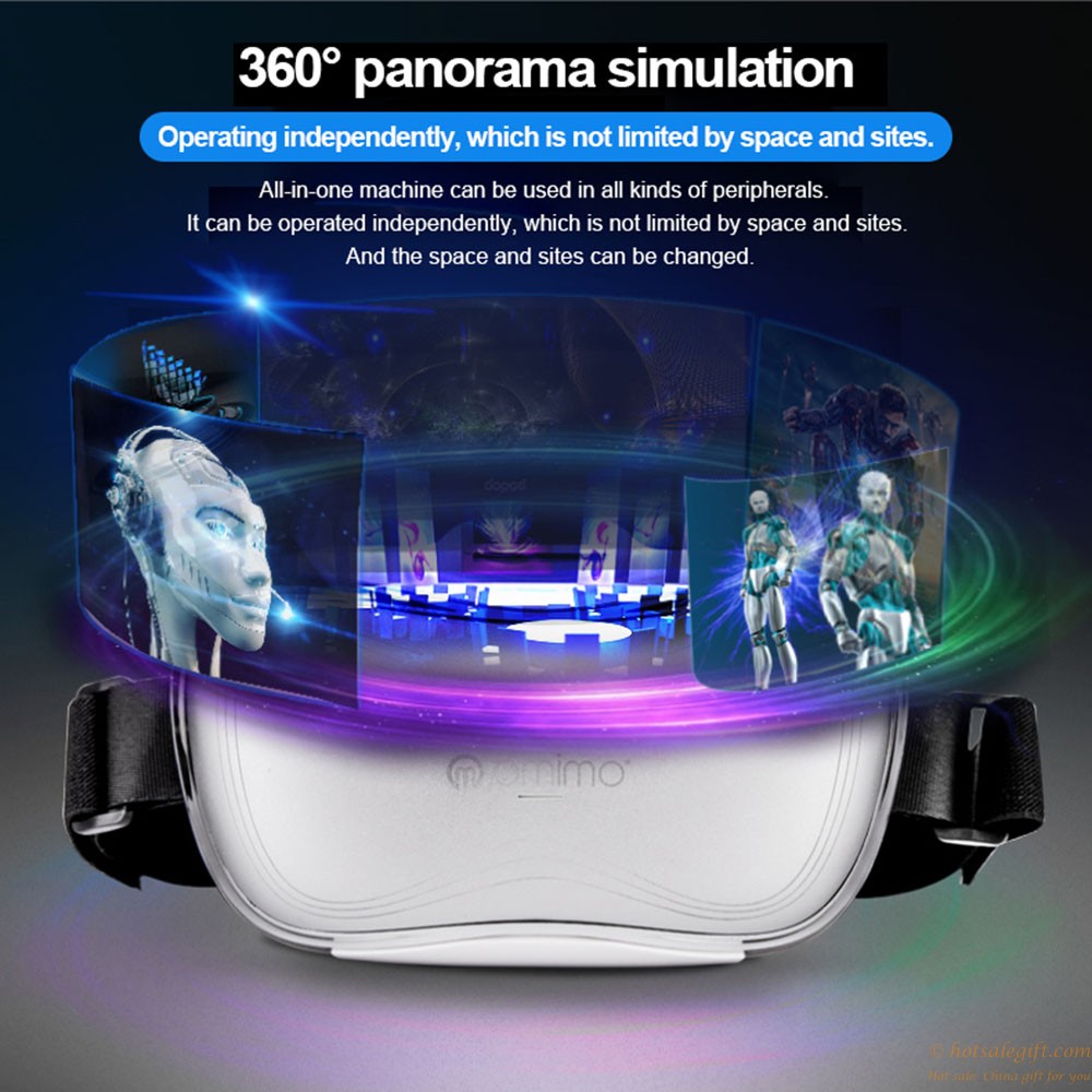 hotsalegift omimo allinone immersive virtual reality vr 3d android video glasses hdmi 1080p hd imax digital display 9