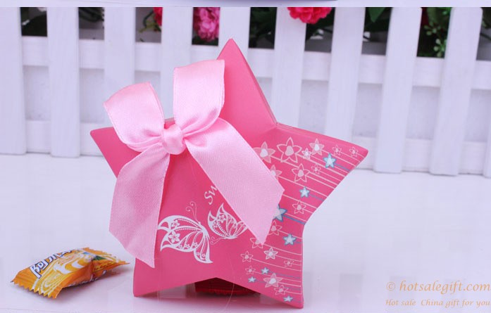 hotsalegift pentagram paper candy box wedding birthday party 1