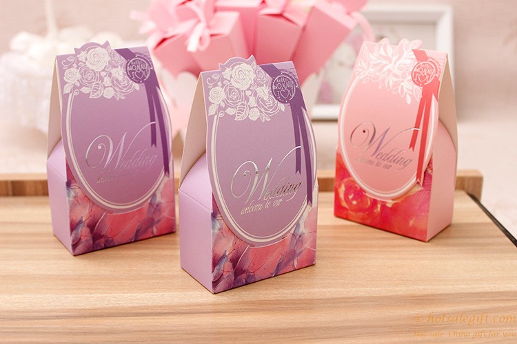 hotsalegift wedding color printing paper candy box 7