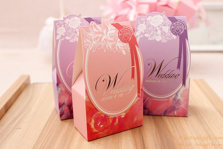 hotsalegift wedding color printing paper candy box 8