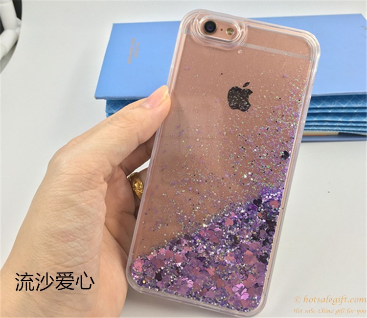 hotsalegift bling dynamic liquid glitter stars quicksand case cover apple iphone 66 3