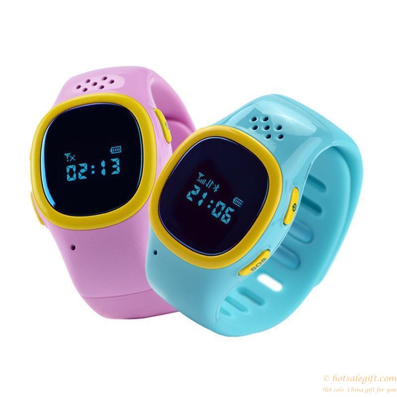 hotsalegift gps tracker smart bracelet kids sos remote monitor smartwatch