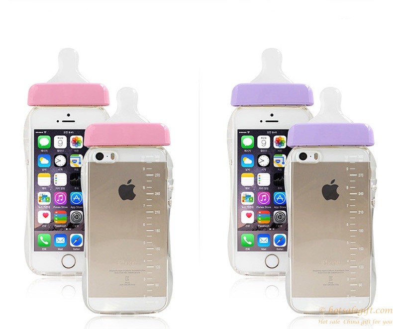 hotsalegift lanyard bottle soft pacifier silicone protective phone case 3