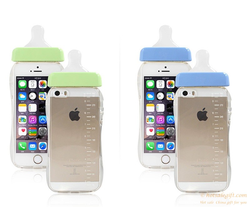 hotsalegift lanyard bottle soft pacifier silicone protective phone case 5