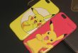 iPhone 6s / 6plus için Pikachu Pokemon çizgi film karakteri telefon kılıfı