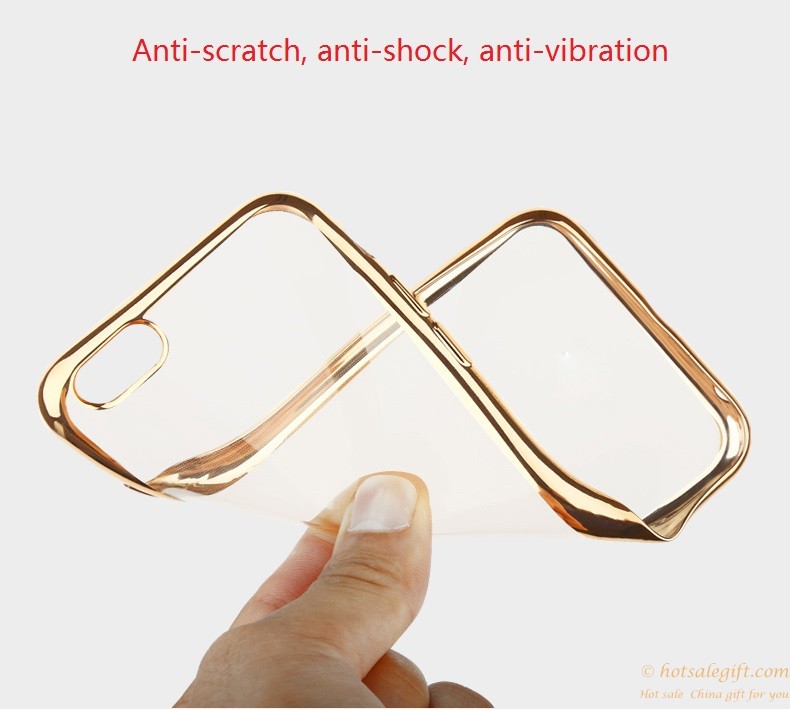 hotsalegift ultrathin transparent plating plastic hard phone case high quality iphone 2