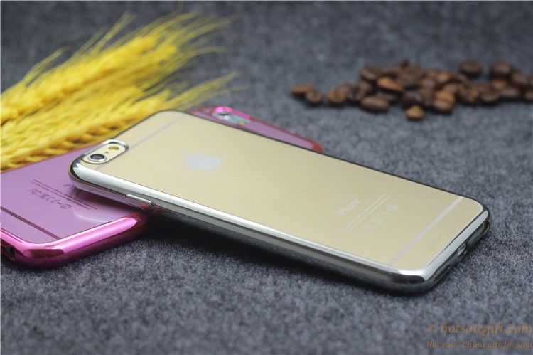 hotsalegift ultrathin transparent plating plastic hard phone case high quality iphone 4
