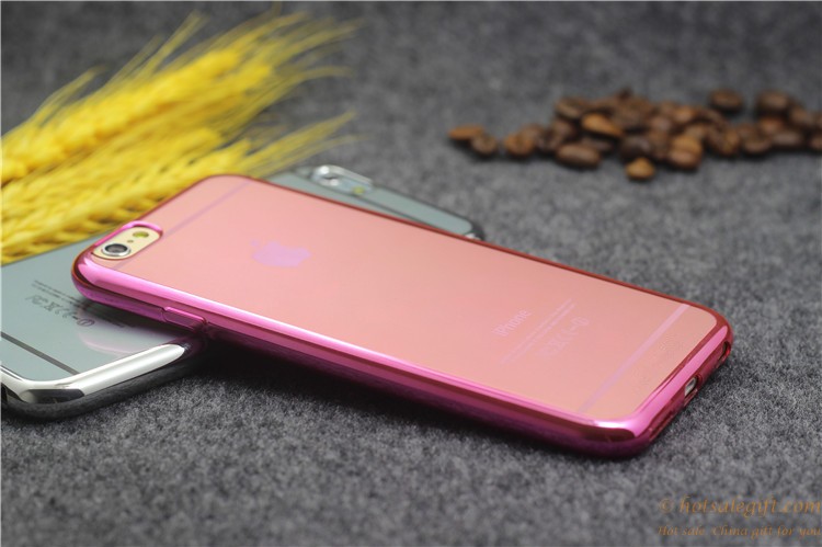 hotsalegift ultrathin transparent plating plastic hard phone case high quality iphone 8
