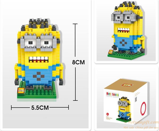 hotsalegift creative design minions despicable children toy building blocks 2