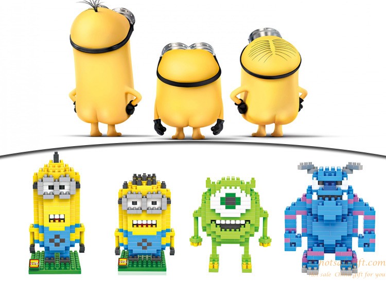 hotsalegift creative design minions despicable children toy building blocks