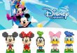 Disney Kaczor Donald plastikowe zabawki edukacyjne zabawki cegiełki diamentowe