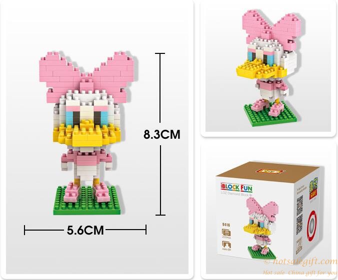 hotsalegift disney donald duck plastic educational toy building diamond blocks toys 4