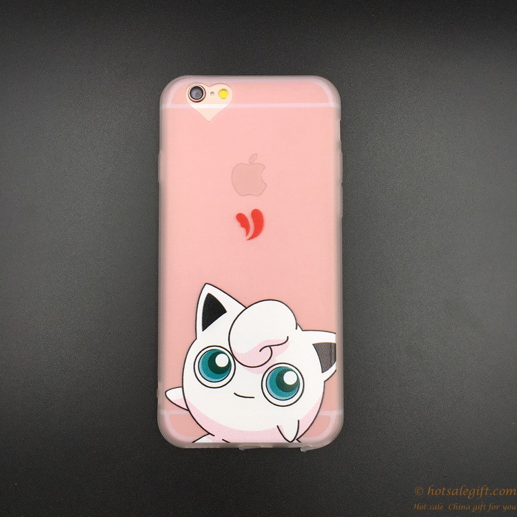 hotsalegift high quality pokemon silicone phone case iphone oem production 6