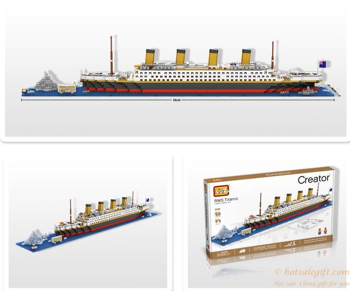hotsalegift mini plastic titanic childrens creative building blocks educational toys 1