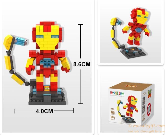 hotsalegift plastic iron man 3d puzzle building blocks educational toys kids 1