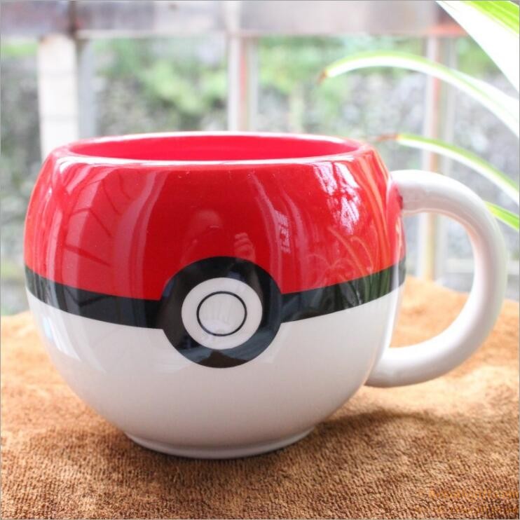 hotsalegift pokeball ceramic mug water cup cartoon pokemon milk mug