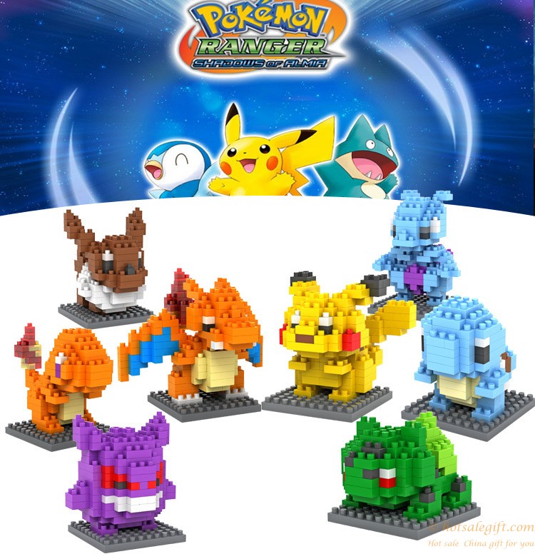 hotsalegift pokemon pikachu 3d puzzle building blocks intelligence educational toys kids