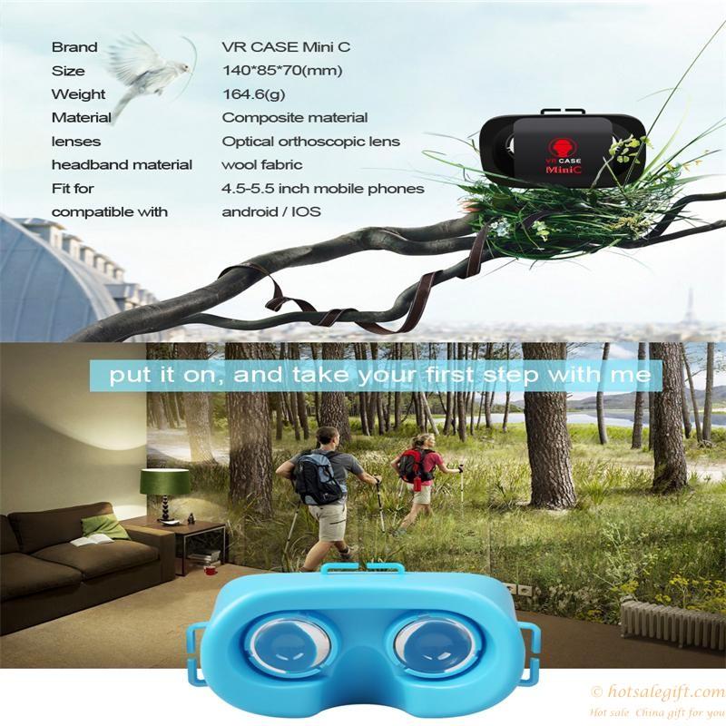 hotsalegift portable vr box mini virtual reality vr 3d glasses 4755inch smartphones 10