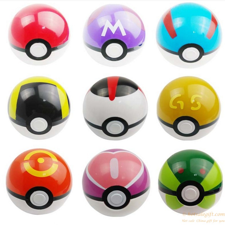 hotsalegift promotional plastic pokemon pokeball toys oem production 5