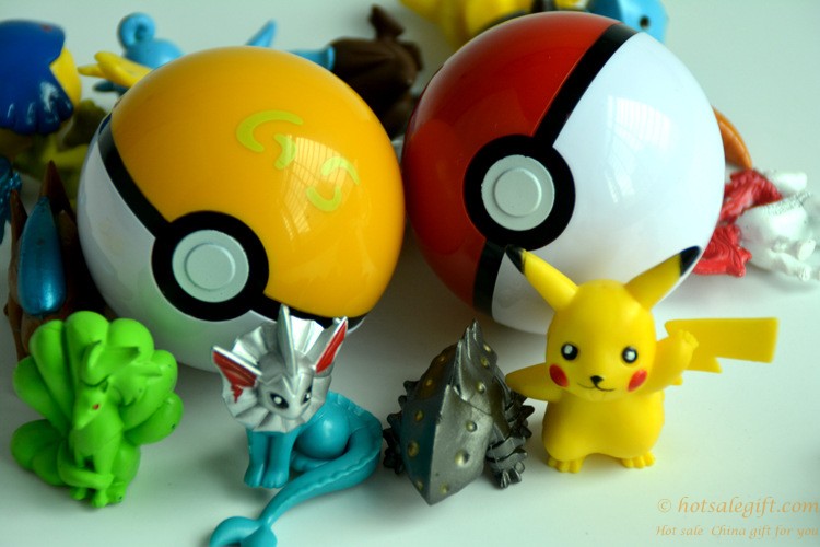 hotsalegift promotional plastic pokemon pokeball toys oem production 6