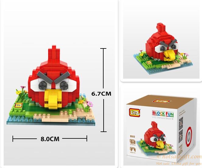 hotsalegift super mini angry birds plastic building blocks kids educational toys 2
