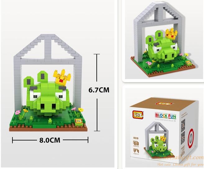 hotsalegift super mini angry birds plastic building blocks kids educational toys 7