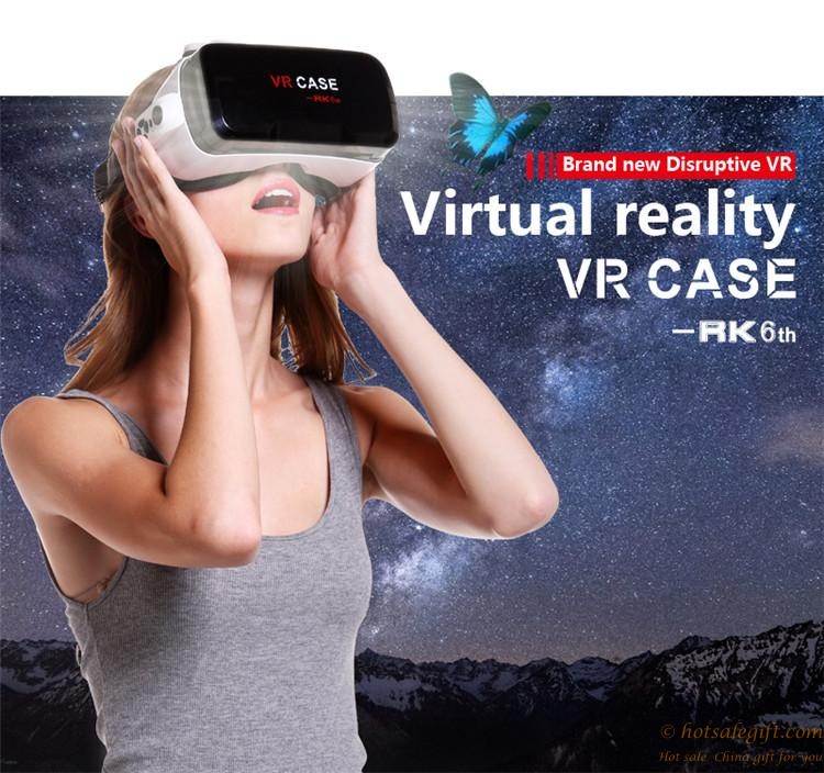 hotsalegift vr case rk6th virtual reality 3d glasses vr box helmet smartphones 476 inch 19