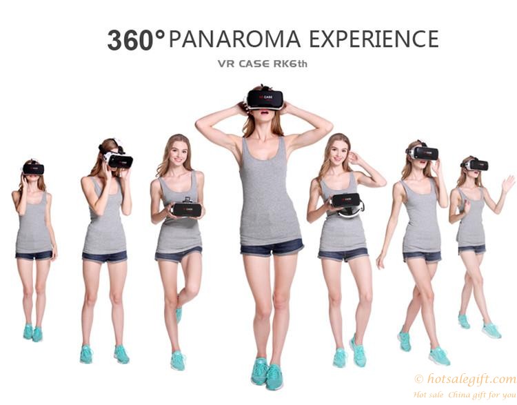 hotsalegift vr case rk6th virtual reality 3d glasses vr box helmet smartphones 476 inch 36