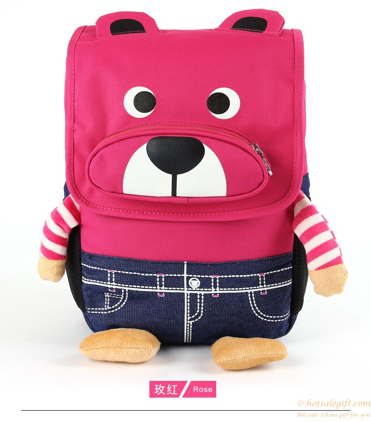 hotsalegift cute bear design cartoon children schoolbag 5
