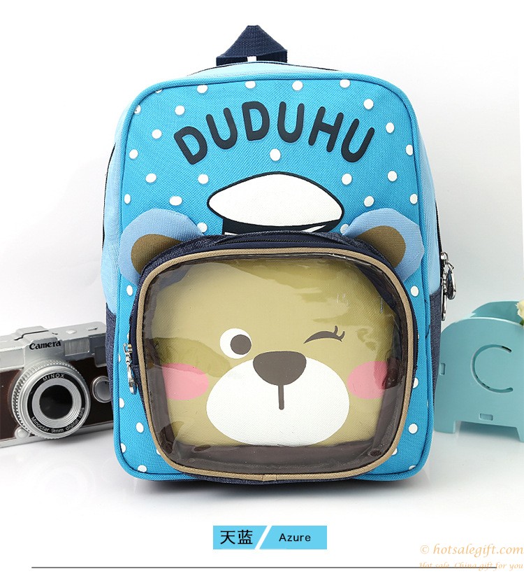 hotsalegift cute cartoon bear shape childrens backpack school bag 4