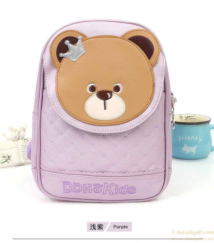 hotsalegift cute cartoon children shoulders burden reduction bear backpack schoolbag 2
