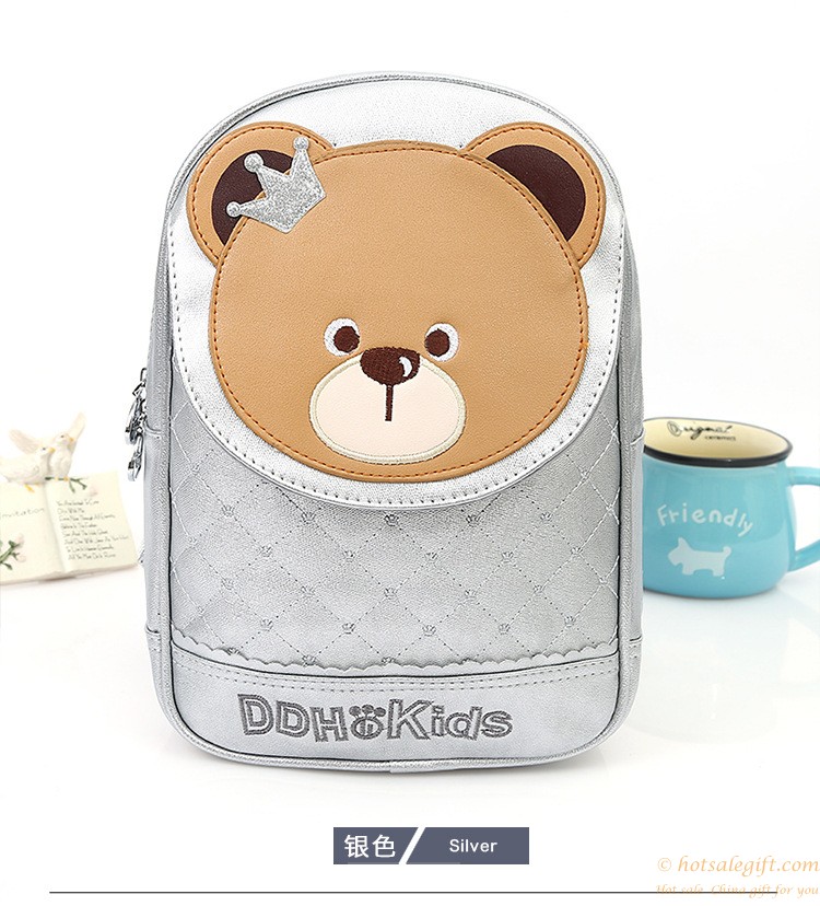 hotsalegift cute cartoon children shoulders burden reduction bear backpack schoolbag 4