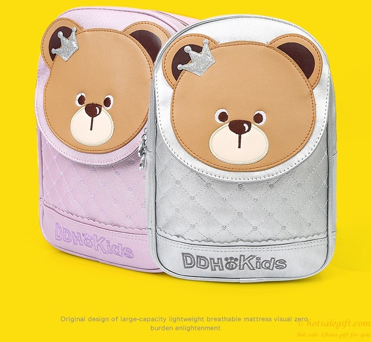 hotsalegift cute cartoon children shoulders burden reduction bear backpack schoolbag