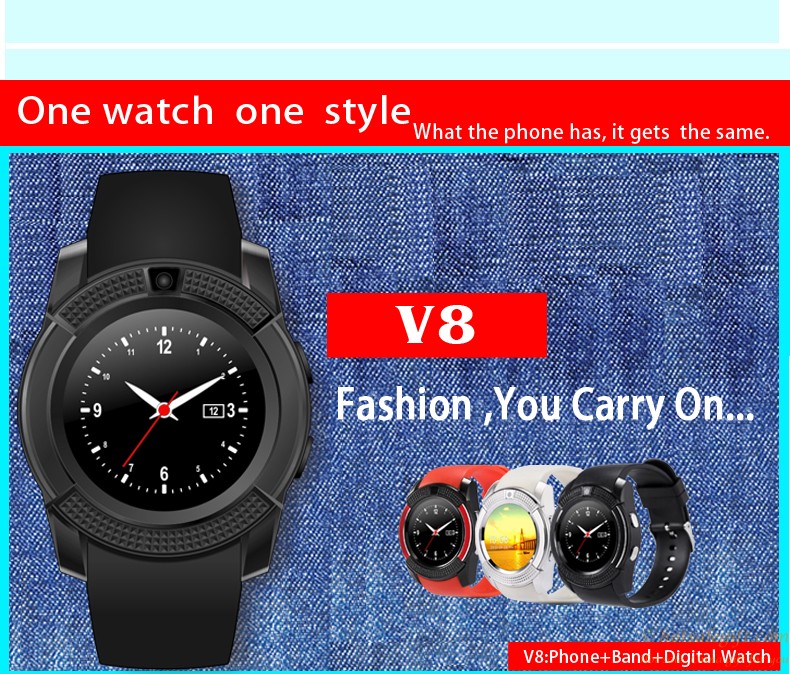 hotsalegift design android based bluetooth smart watch 03m camera tf card
