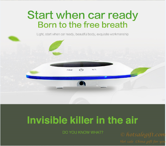 hotsalegift negative ionic aroma mini solar car air purifier humidifier 8