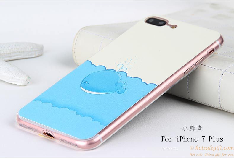 hotsalegift painted relief slim tpu phone case drop resistance iphone 7 7plus 1