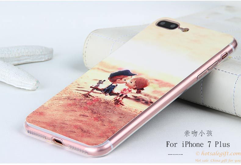 hotsalegift painted relief slim tpu phone case drop resistance iphone 7 7plus 2