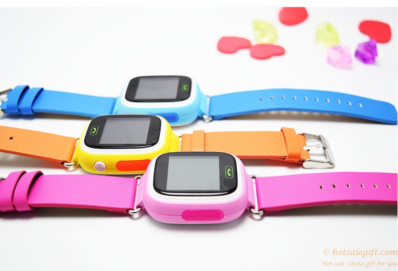 hotsalegift touch screen gps tracker wifi positioning smart watch kids anti lost sos call 5