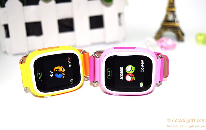 hotsalegift touch screen gps tracker wifi positioning smart watch kids anti lost sos call 8