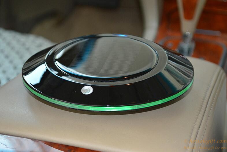 hotsalegift ufo design oval car solar air purifier delicate design 2