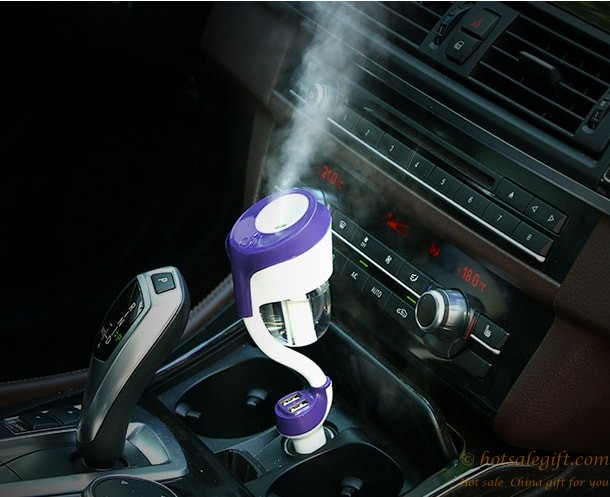 hotsalegift ultrasonic nebulizer humidifier aromatherapy car air purification