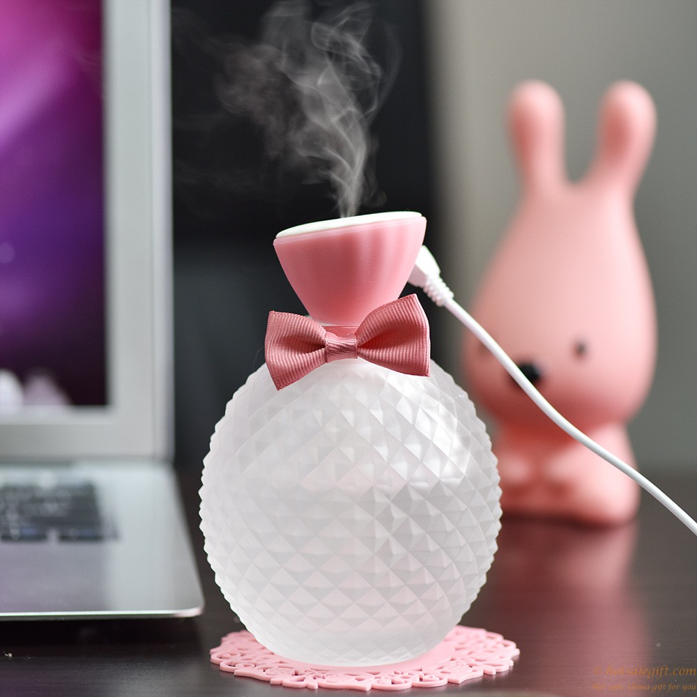 hotsalegift cool crystal bottle mini steam humidifier air purifier aroma mini fogger 3